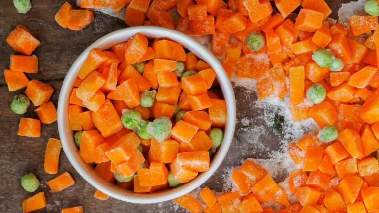 Cómo almacenar verduras en el congelador